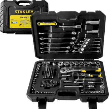 Set çelësa me kokë Stanley STMT17380-1, 175 copë, 1/4" dhe 1/2", në kuti