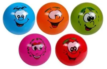 Top lojërash ARTYK Colorful Ball 105654, 22cm, dizajn Smiley Faces, shumëngjyrësh
