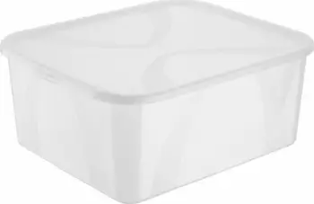 Kuti plastike Rotho LONA, 19L, me kapak, transparente
