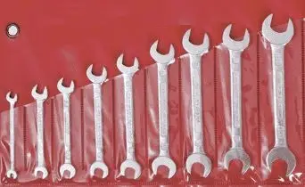 Set çelësa të hapur Kuźnia Sułkowice RWPd, 9 copë, 6-24mm, metalik