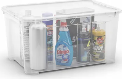 Kuti plastike T Box L, 47L, transparente - 1