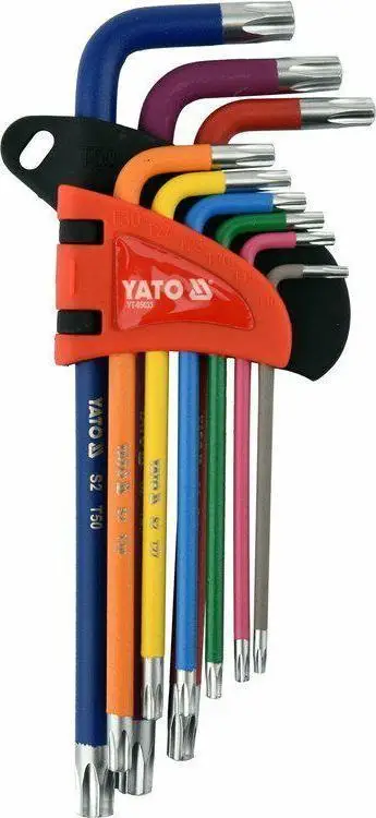 Set çelësa TORX Yato YT-05633, 9 copa, T10-T50, shumëngjyrësh