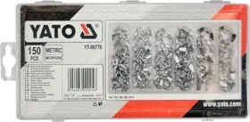 Set dado me krahë Yato YT-06776, 150 copë, metrike M4 M10, prej çeliku