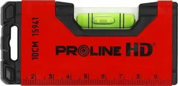Nivel xhepi Proline HD Mini, 10 cm, magnetik, alumin, i kuq