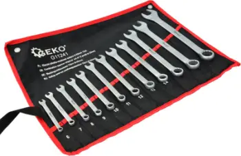 Set çelësa kombinim GEKO G11241, 12 copë, 6-22mm, CrV