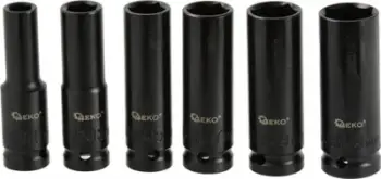 Set çelësash çorape GEKO Rusty Socket Set, 6 copë, 1/2", gjatësi 77 mm