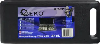 Set çelësash TORX Geko CRV, 41 copa, kuti plastike
