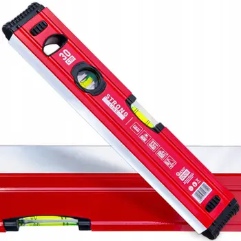 Nivel me flluskë GEKO Strong Line G39990, magnetik, 30 cm, i kuq