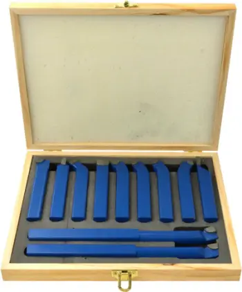 Set daltash torno GEKO Noe, 11 copë, 16x16 mm, në kuti alumini
