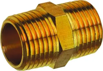 Nipel metalik 1/2", lidhës tubash, argjendtë