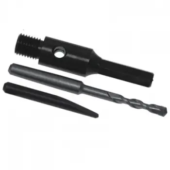 Set Dedra, reduktues + majë shpuese pilot + hapëse vrimash H1225, 100 mm