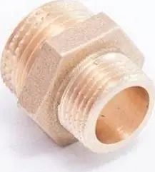 Nipel reduktues bronzi, 1" në 1/2", i lëmuar