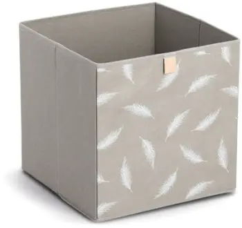 Kutia organizuese Zeller Present Feather Fleece, 32x32x32 cm, gri