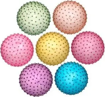 Top lodër Artyk Colorful Ball Hedgehog, 23cm, PVC, transparent