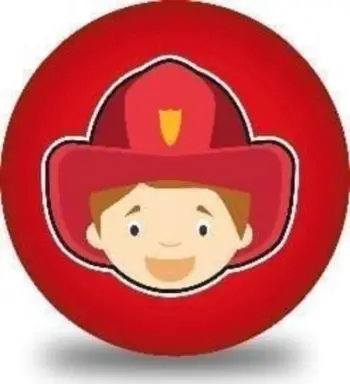 Top lodër Artyk Colorful Firefighter, 23 cm, shumëngjyrësh