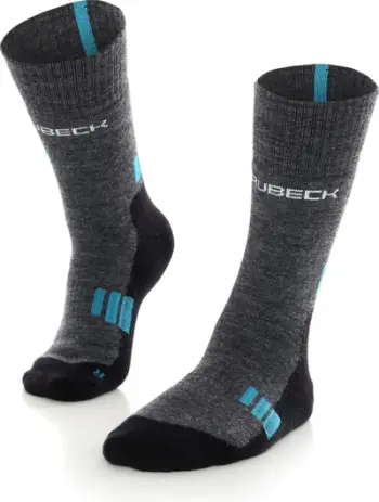 Çorape trekking Brubeck Trekking Light, për meshkuj, lesh Merino, madhësia 42-44, gri blu