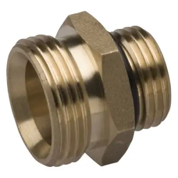 Nipëll bronzi FERRO, 3/4" x 1/2", unazë O-ring e verdhë
