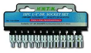 Set çelësash Honiton 1/4", 4-13 mm, 11 copë