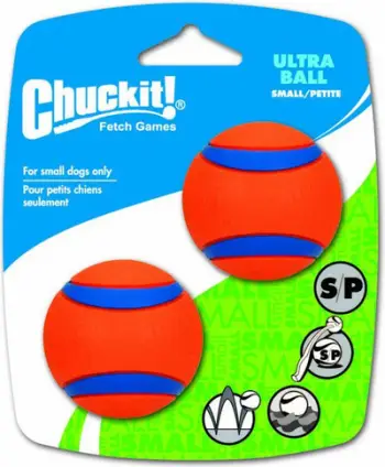Top lodër për qen Chuckit Ultra Ball, set 2 copë, notues, portokalli