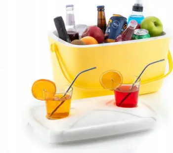Kuti termike portative InnovaGoods Lilty, 15L, retro, ngjyrë turkeze