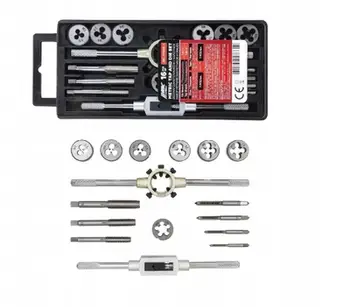 Set çezma dhe filiera Bituxx JBC PD016 1, 16 copë, M3 M12, në kuti PU