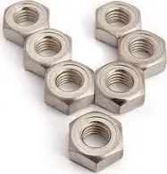 Dado gjashtëkëndore inox A2, fije metrike, set, ngjyrë metalike
