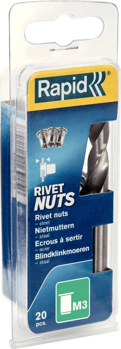 Dado nitimi Rapid M3 5000670, për panele të holla, metalike - 1