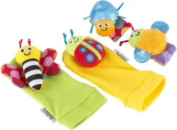Set çorapesh lodër Tomy Lamaze Bugs LC27634, zile për duar dhe këmbë, shumëngjyrëshe