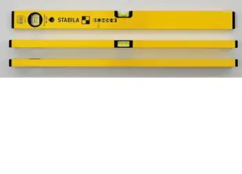 Nivel me flluskë Stabila Type 70, 180cm, i verdhë