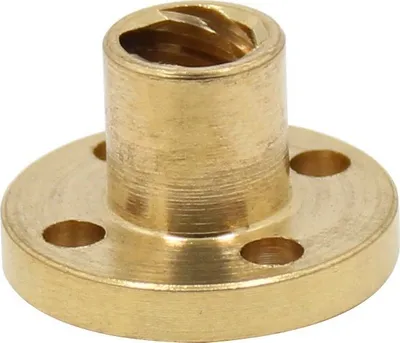 Dado trapezoidale OEM, 8mm, me flanxhë, bronzi - 1
