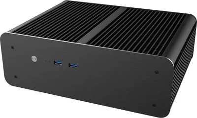 Kutia kompjuterike Akasa Euler MX Plus, Mini ITX, pa ventilator, e zezë - 1