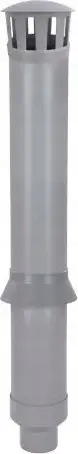 Dalje çatie Magnaplast Roof Vent Pipe Fi 160 mm, sistem HTplus, polipropilen, gri