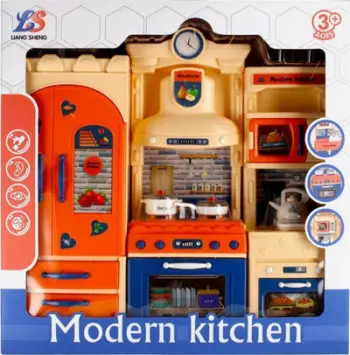 Kuzhinë lodër Mega Creative Furniture B/O Kitchen, me drita dhe tinguj, 38x38x9 cm, shumëngjyrëshe