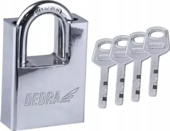 Kyç sigurie DEDRA 11U150, 40mm, trup gize, i veshur me nikel