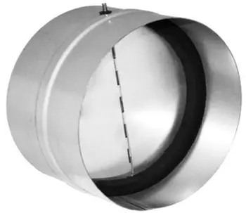 Damper kthimi ajri Alnor DAOS-100, Ø100mm, metalik, argjendtë