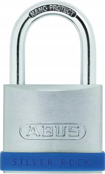 Kyç sigurie Abus Silver Rock 5, 55mm, trup zinku, ngjyrë inox