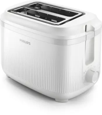 Toster Philips HD2511/00, 2 feta, kontroll pjekjeje, i bardhë