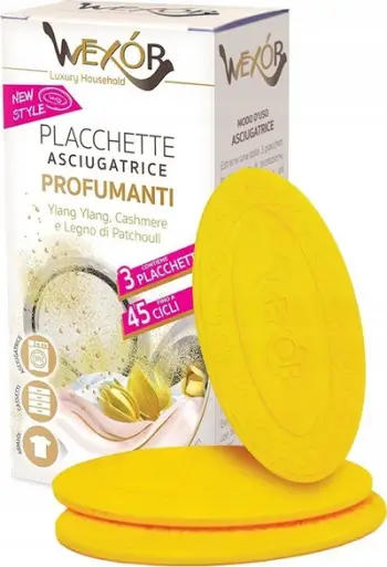 Toptha aromatizues për tharëse rrobash Wexor, 2 copë, ylang ylang dhe patchouli