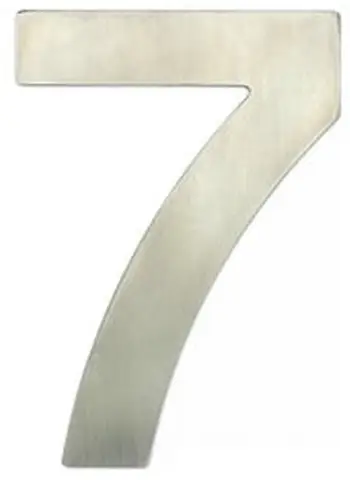 Numër dere ExtraLink SS 7, 62mm, çelik inox, argjendtë
