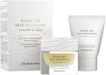 Set dhuratë për fytyrë Elizabeth Arden White Tea Skin Solutions, pastrues 50ml, gel krem 50ml