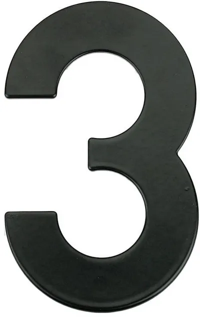 Numër shtëpie MB 3, 145mm, i zi matte - 1