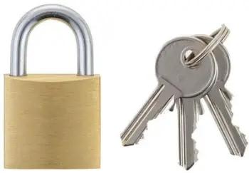 Kyç varës Hanging Lock HL403A, 30mm, bronzi