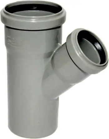 Dega shkarkimi HT PLUS HTEA DN50/40, 45°, PP, gri
