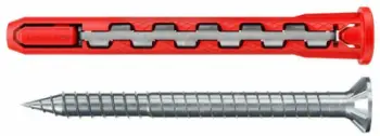 Set dube muri Fischer HybridPower 577391, 90 mm, 10 copë, i kuq