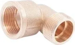 Nyje këndore mesi FI DN32, 5/4", bronzi - 1