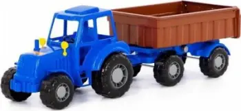 Traktor lodër Polesie Altaj, me rimorkio, blu