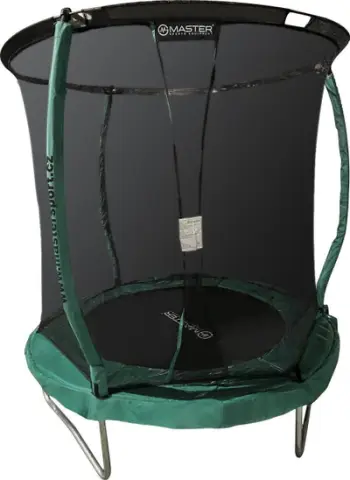 Trampolinë Master Fun 183 cm, rrjetë e brendshme, çelik i galvanizuar, blu