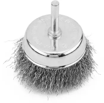 Furre teli GRAPHITE Cup Wire Brush, 70 mm, tel çeliku i valëzuar, bosht 6 mm