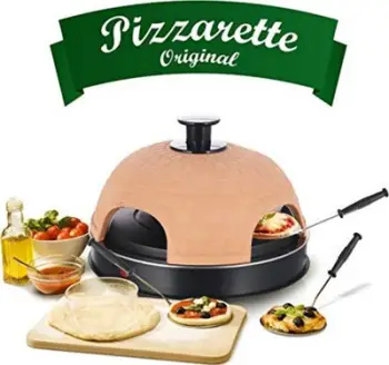 Furrë për pica Emerio Pizzarette Cool Touch, e zezë/bezhë