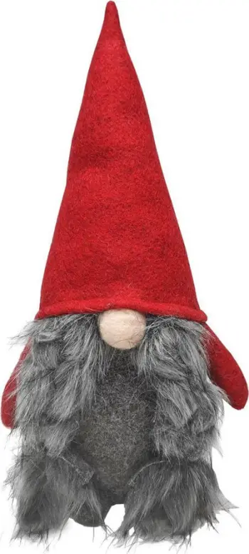 Dekor Krishtlindjesh Saska Garden Christmas Gnome Dwarf, 30 cm, i kuq